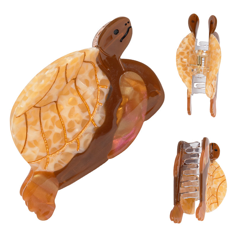 Yellow Sea Turtle Ocean Hair Claw Beauty Gift