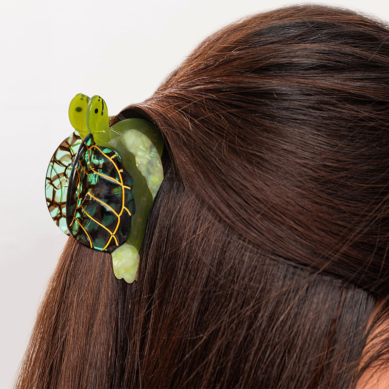 Green Sea Turtle Ocean Hair Claw Beauty Gift