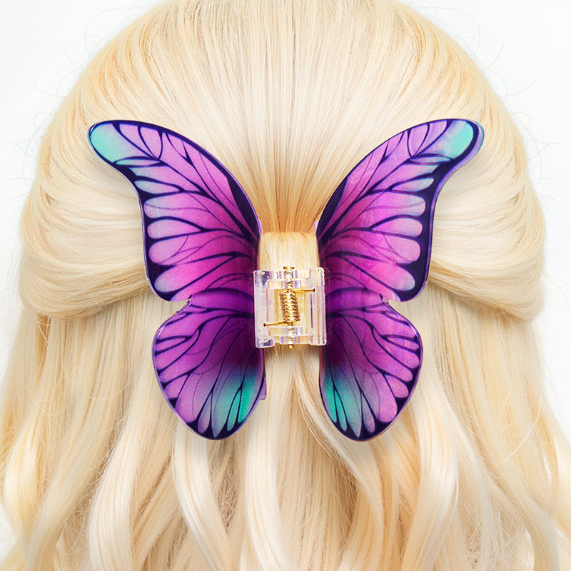 Purple Morpho Hair Butterfly Claw Beauty Gift