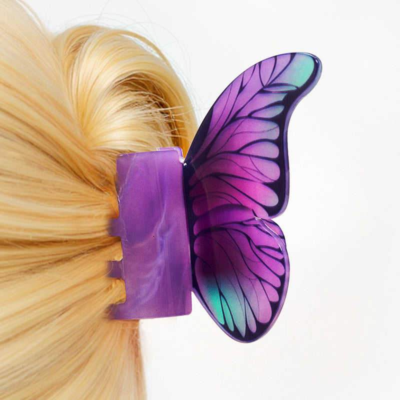 Purple Morpho Hair Butterfly Claw Beauty Gift
