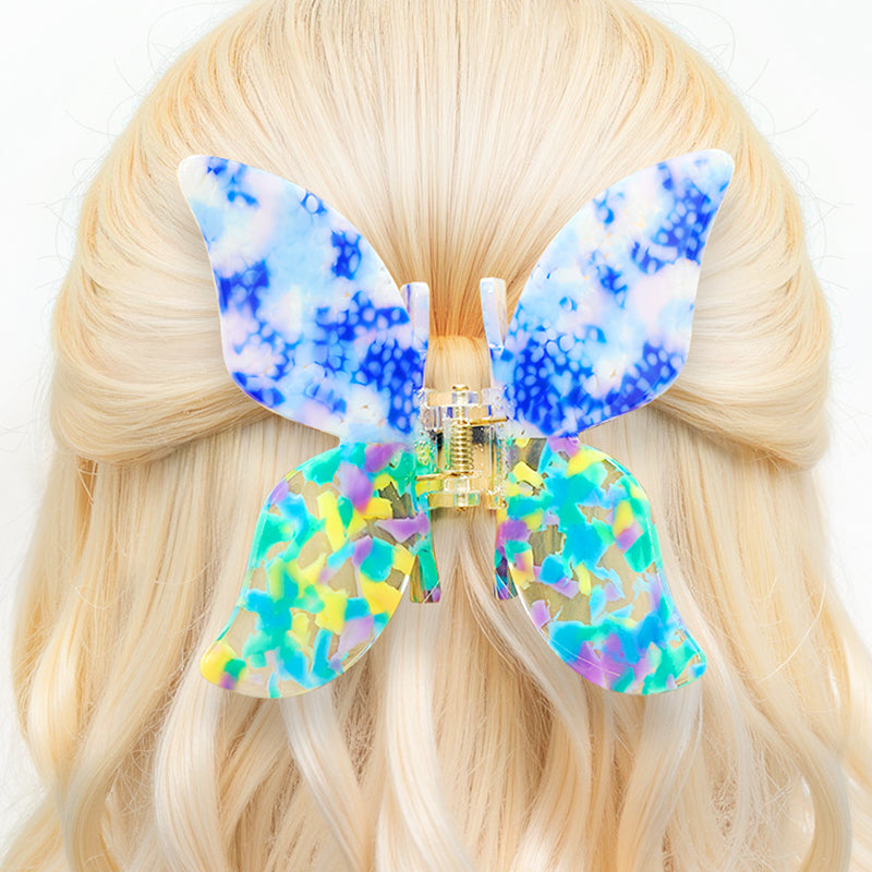 Blue Butterfly Hair Animal Claw Beauty Gift