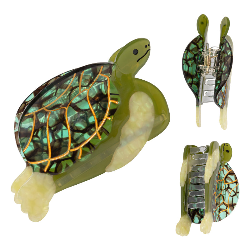 Green Sea Turtle Ocean Hair Claw Beauty Gift