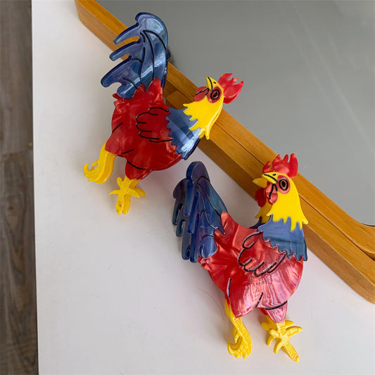 Rooster Animal Hair Claw Beauty Gift