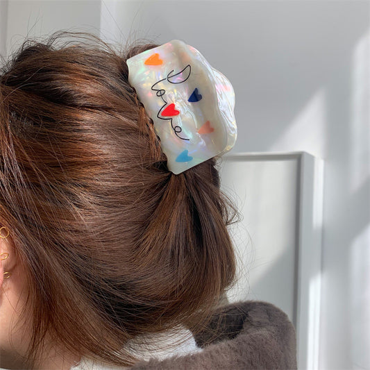 Heart Love Hair Claw Beauty Gift