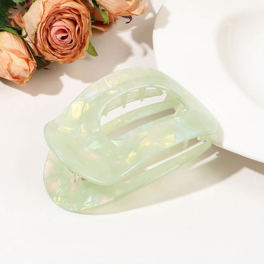 Drive Safe Lay Down Clip Solid Acetic acid Color Hair Claw Daily OOTD Beauty Gift