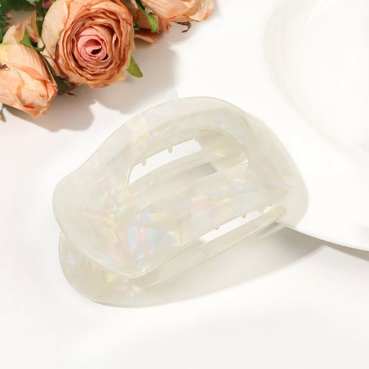 Drive Safe Lay Down Clip Solid Acetic acid Color Hair Claw Daily OOTD Beauty Gift