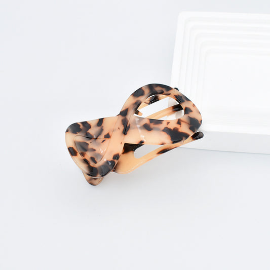 Parcelona Infinity Loop Drive Safe Lay Down Clip Acetic acid  Hair Claw
